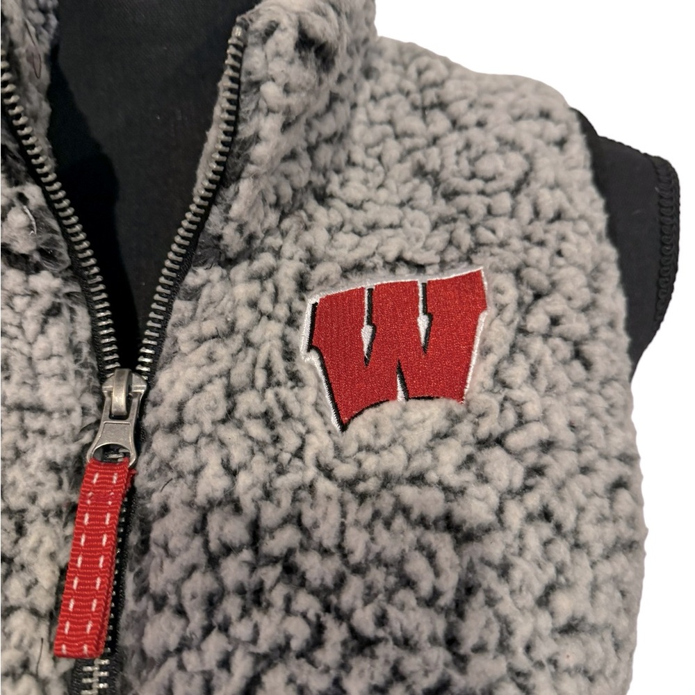 Sherpa Wisconsin Badgers Vest